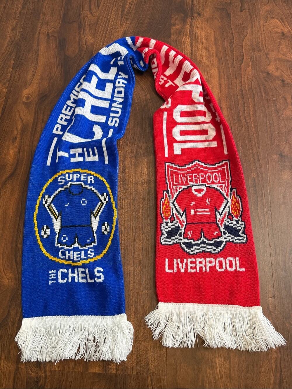 Chelsea v Liverpool 2023/24 Match Scarf - Blue & Red